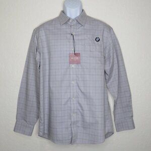 Red House* Men's Long Sleeve‎ Button Down Curved Hem Chest Pocket Shirt~ Medium